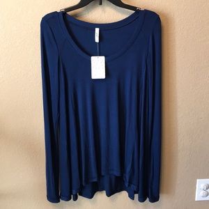 Free People January Top - Small - Navy - BNWT